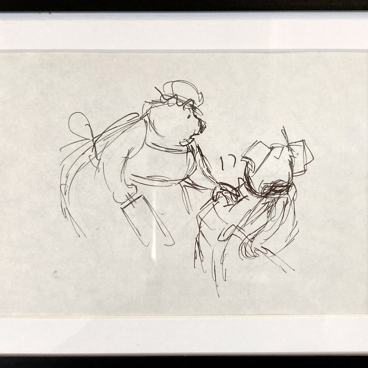 The Rescuers Original Production Used Storyboard Drawing - Art from the legendary Ted Berman (Walt Disney, 1977). For sale on FLIP Gallery