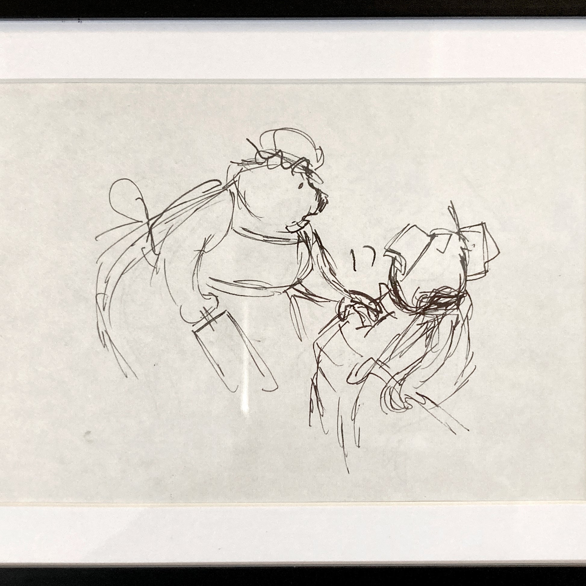 The Rescuers Original Production Used Storyboard Drawing - Art from the legendary Ted Berman (Walt Disney, 1977). For sale on FLIP Gallery