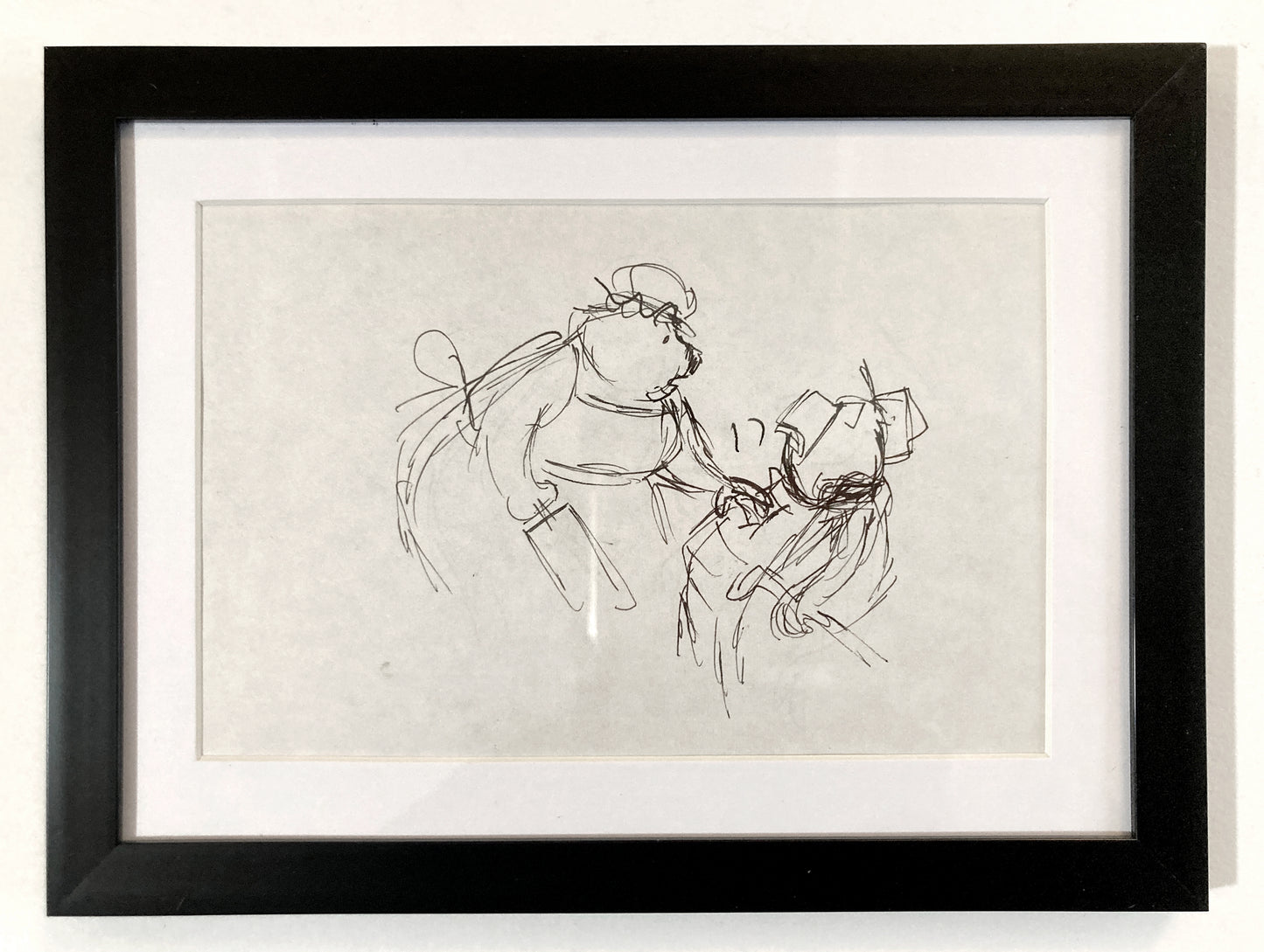 The Rescuers Original Production Used Storyboard Drawing - Art from the legendary Ted Berman (Walt Disney, 1977). For sale on FLIP Gallery