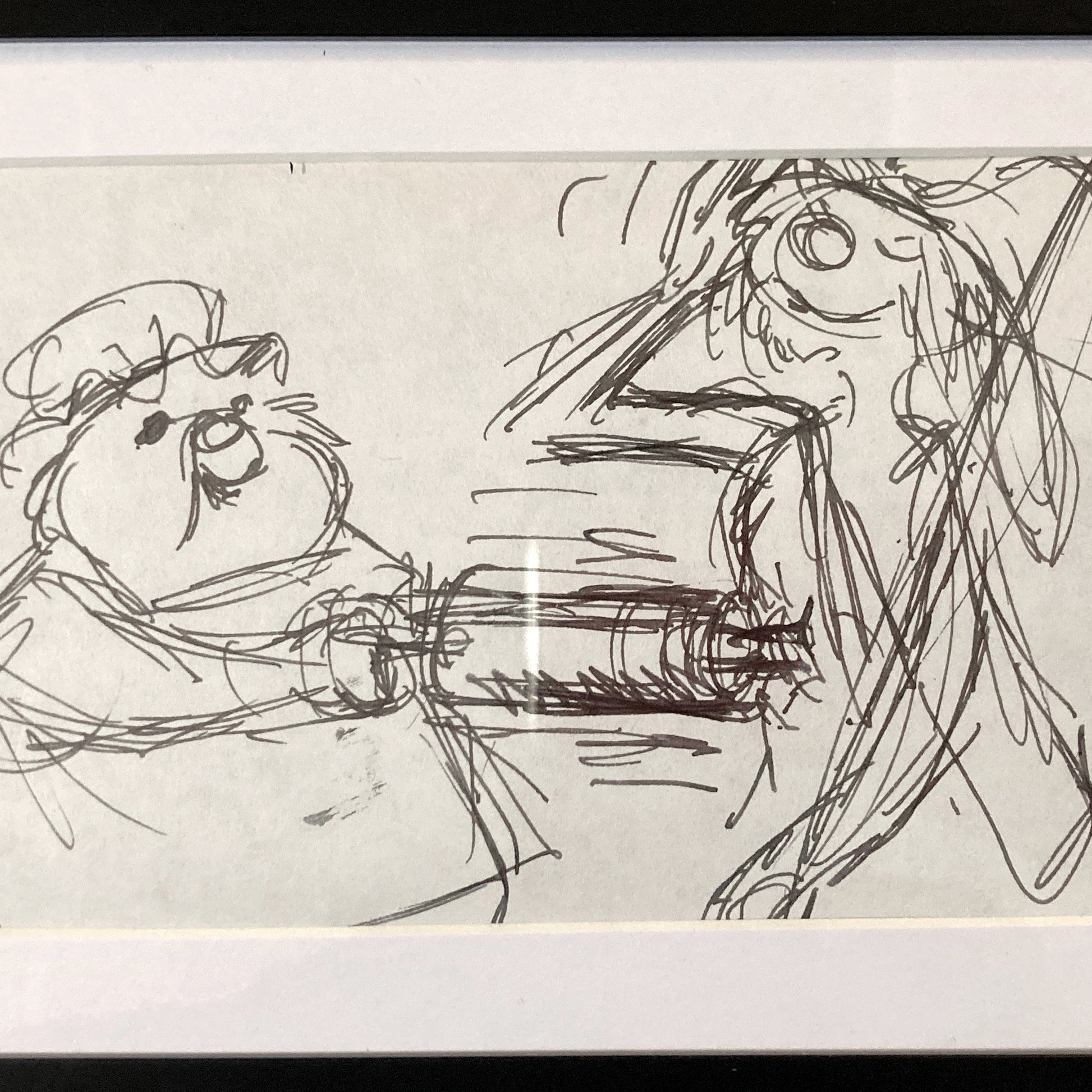 The Rescuers Original Production Used Storyboard Drawing - Art from the legendary Ted Berman (Walt Disney, 1977). For sale on FLIP Gallery