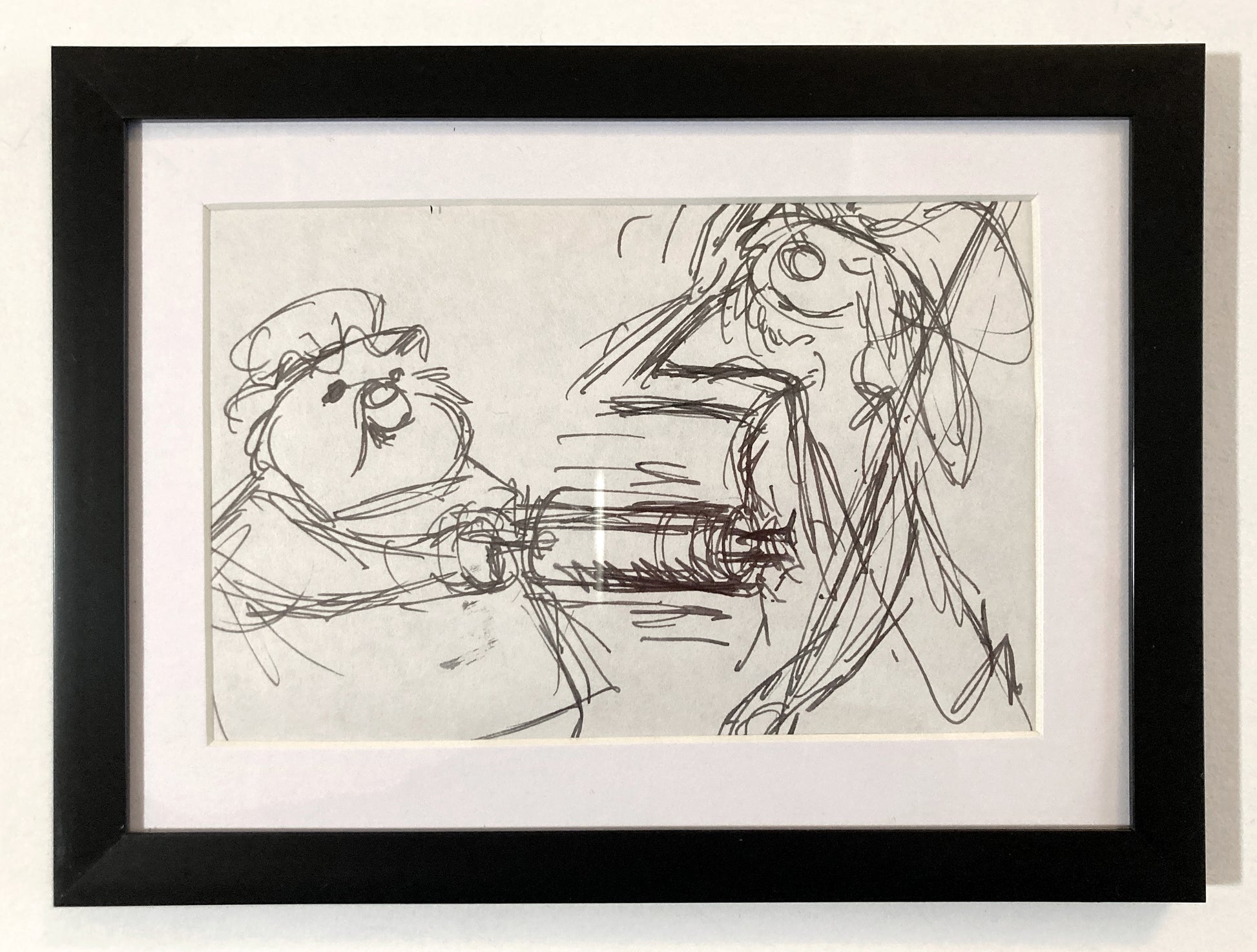 The Rescuers Original Production Used Storyboard Drawing - Art from the legendary Ted Berman (Walt Disney, 1977). For sale on FLIP Gallery