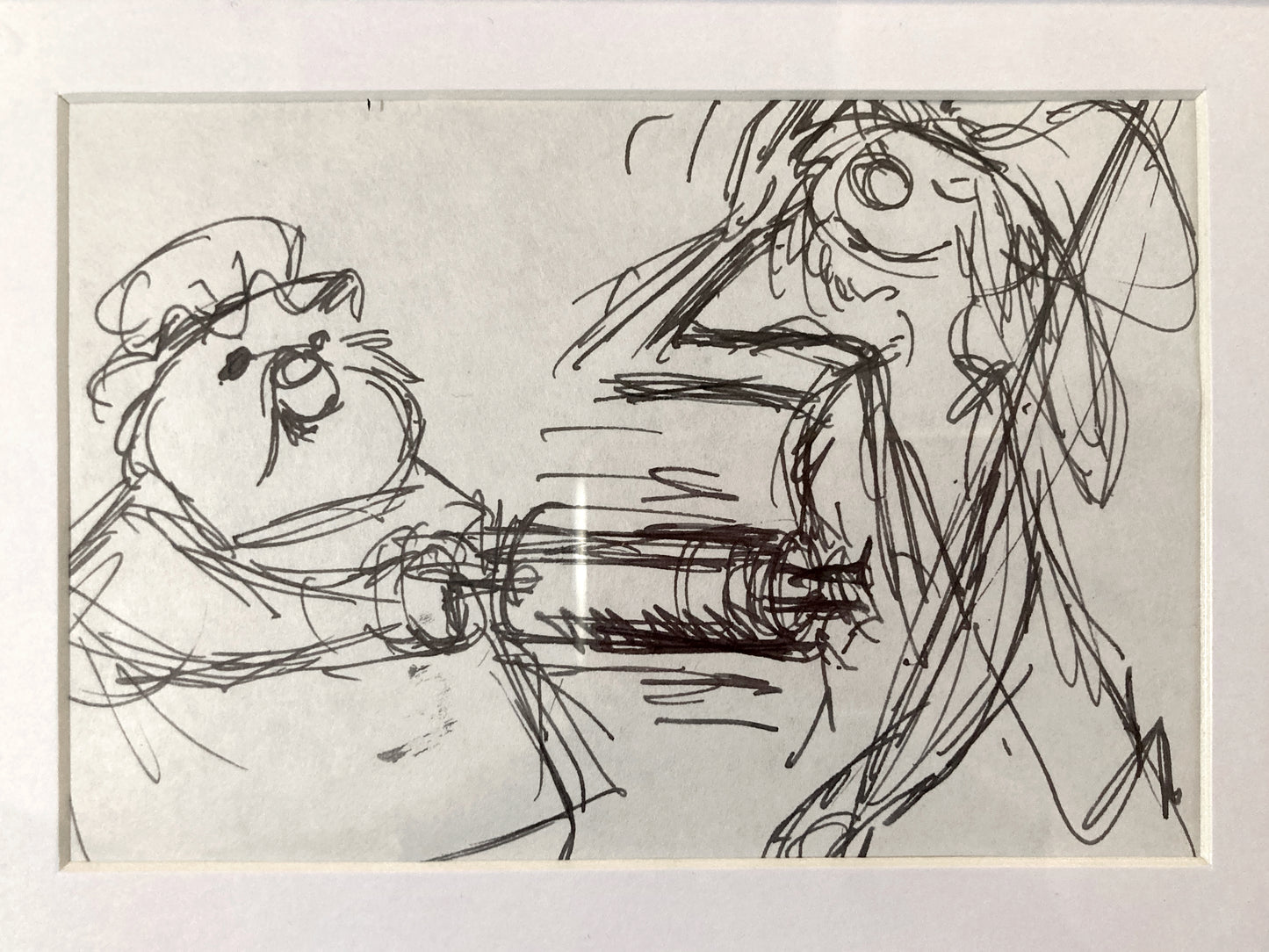 The Rescuers Original Production Used Storyboard Drawing - Art from the legendary Ted Berman (Walt Disney, 1977). For sale on FLIP Gallery