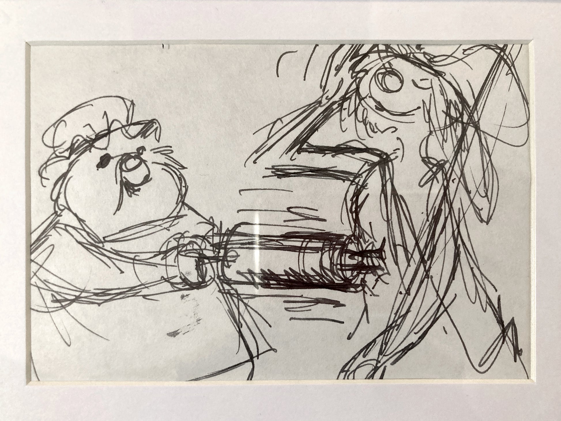 The Rescuers Original Production Used Storyboard Drawing - Art from the legendary Ted Berman (Walt Disney, 1977). For sale on FLIP Gallery