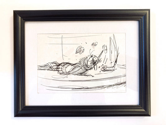 The Rescuers : Original Storyboard Drawing - Art from the legendary Ted Berman (Walt Disney, 1977). For sale on FLIP Gallery