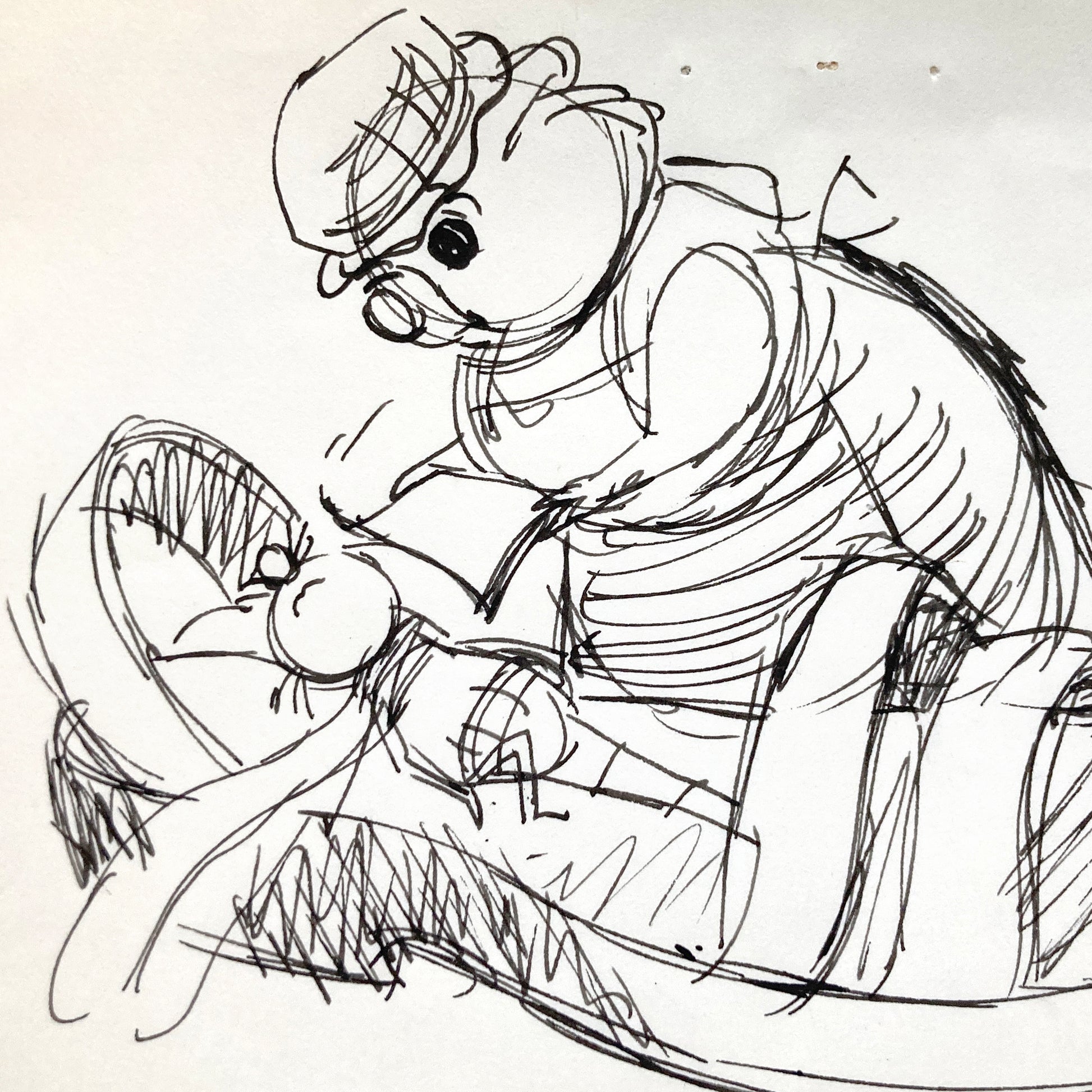 The Rescuers : Original Storyboard Drawing - Art from the legendary Ted Berman (Walt Disney, 1977). For sale on FLIP Gallery