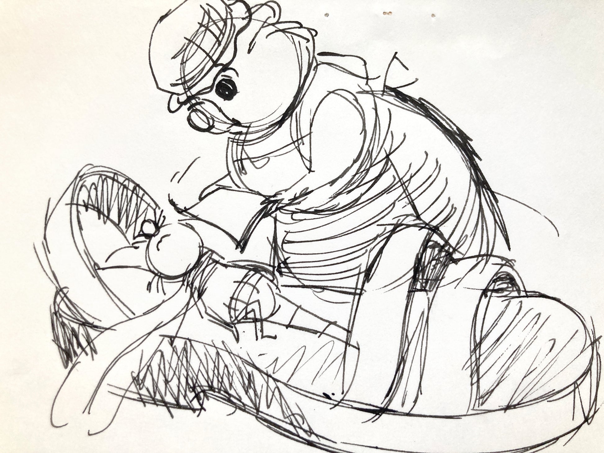 The Rescuers : Original Storyboard Drawing - Art from the legendary Ted Berman (Walt Disney, 1977). For sale on FLIP Gallery