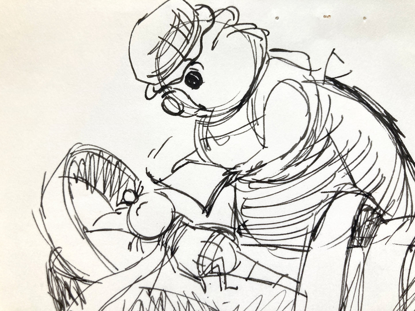 The Rescuers : Original Storyboard Drawing - Art from the legendary Ted Berman (Walt Disney, 1977). For sale on FLIP Gallery