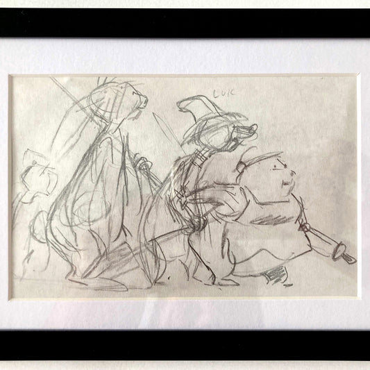 The Rescuers : Original Production Used Storyboard Drawing - Art from the legendary Ted Berman (Walt Disney, 1977). For sale on FLIP Gallery