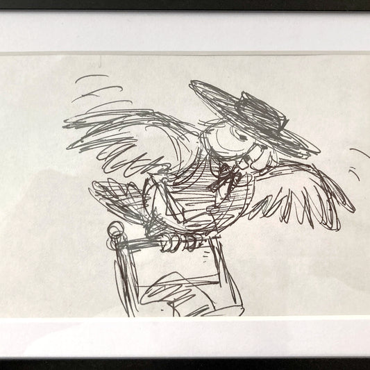 The Rescuers Original Production Used Storyboard Drawing - Art from the legendary Ted Berman (Walt Disney, 1977). For sale FLIP Gallery