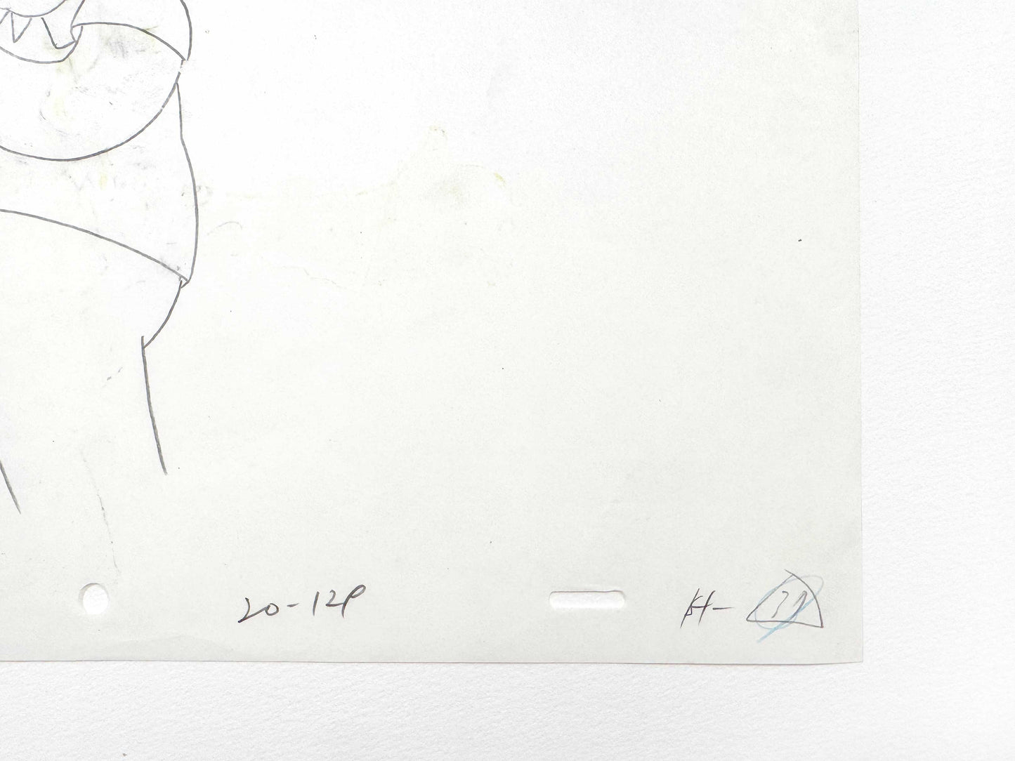 The SIMPSONS Original Animation Art Drawing of Homer Simpson. For sale on FLIP Gallery