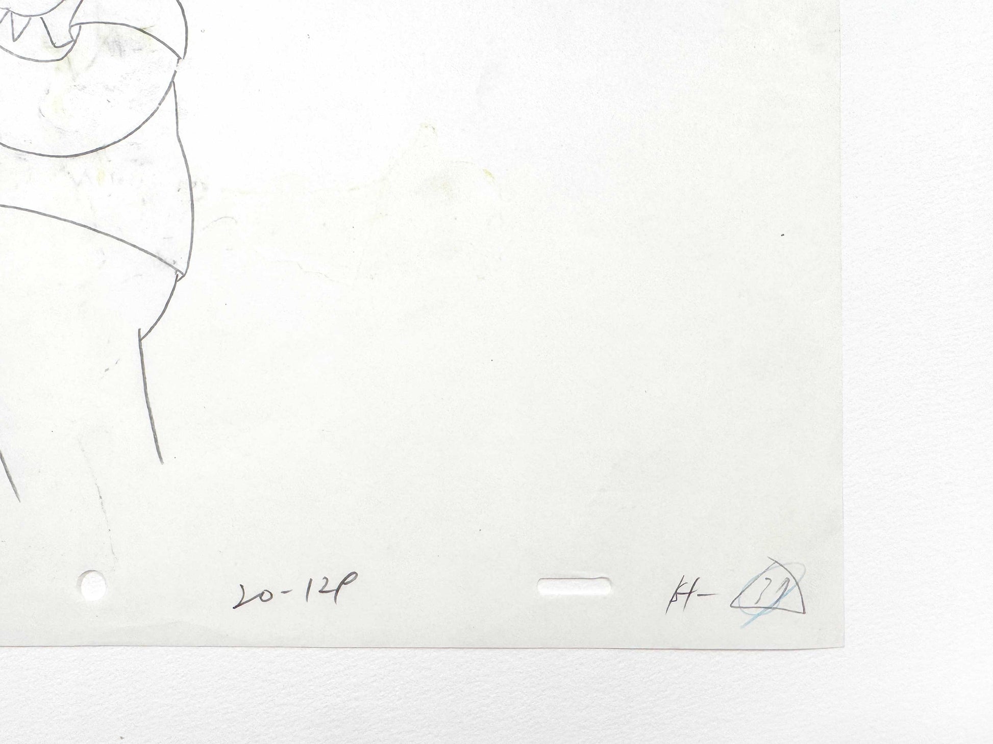 The SIMPSONS Original Animation Art Drawing of Homer Simpson. For sale on FLIP Gallery