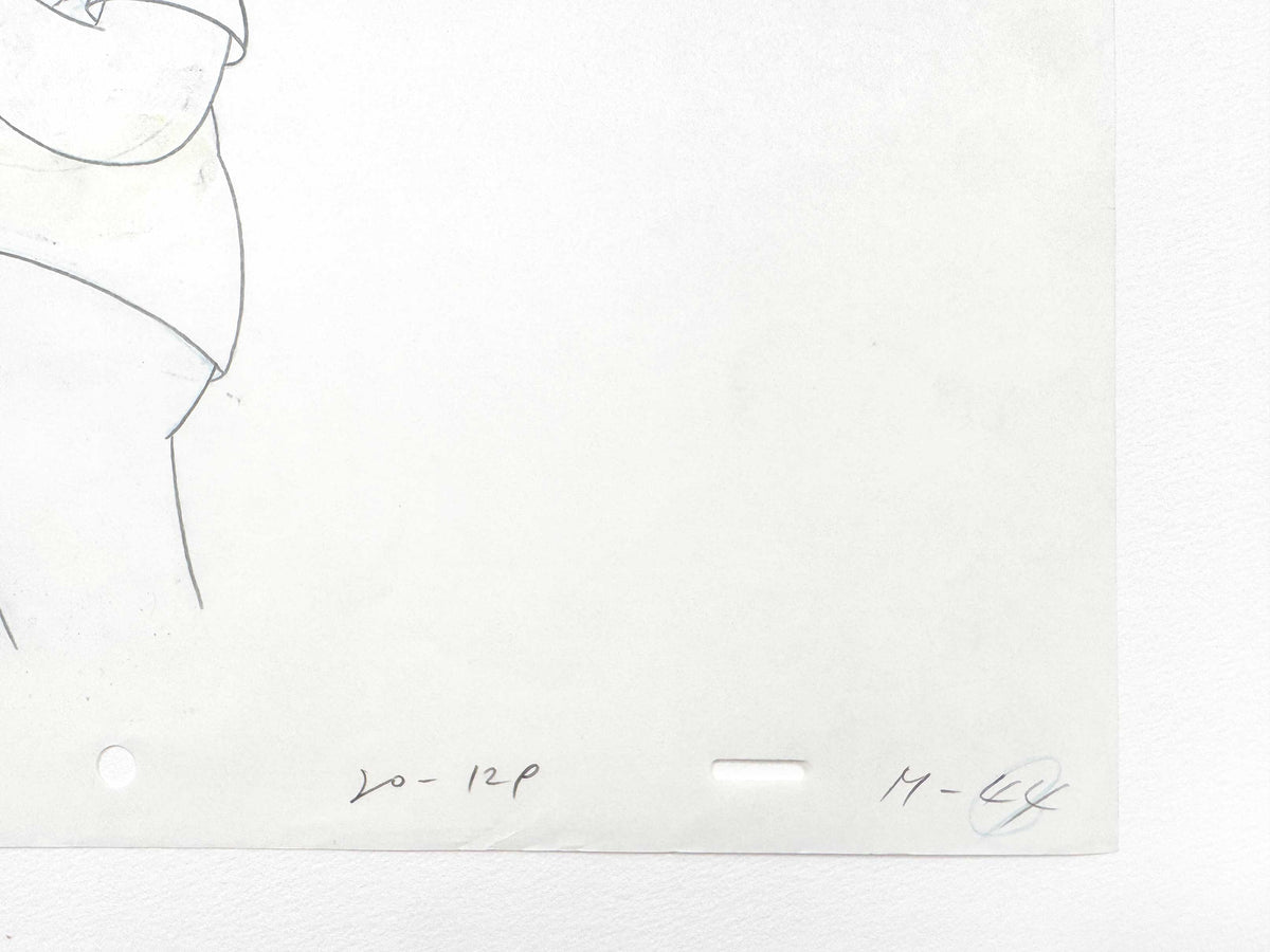 The SIMPSONS Original Animation Art Production Drawing of Homer Simpson. For sale on FLIP Gallery