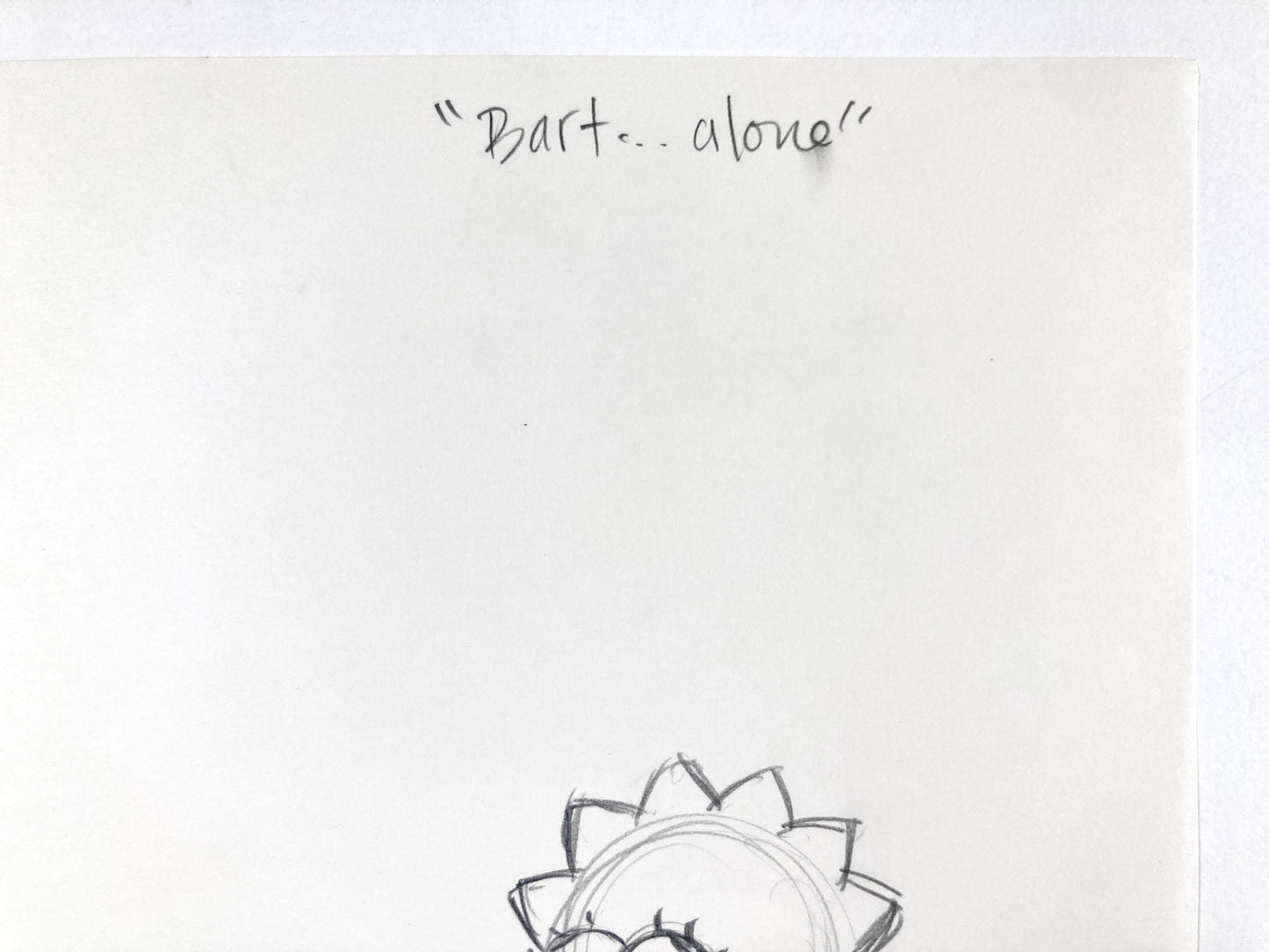 The SIMPSONS Original Production Used Animation Drawing of Lisa Simpson (Matt Groening). For sale on FLIP Gallery