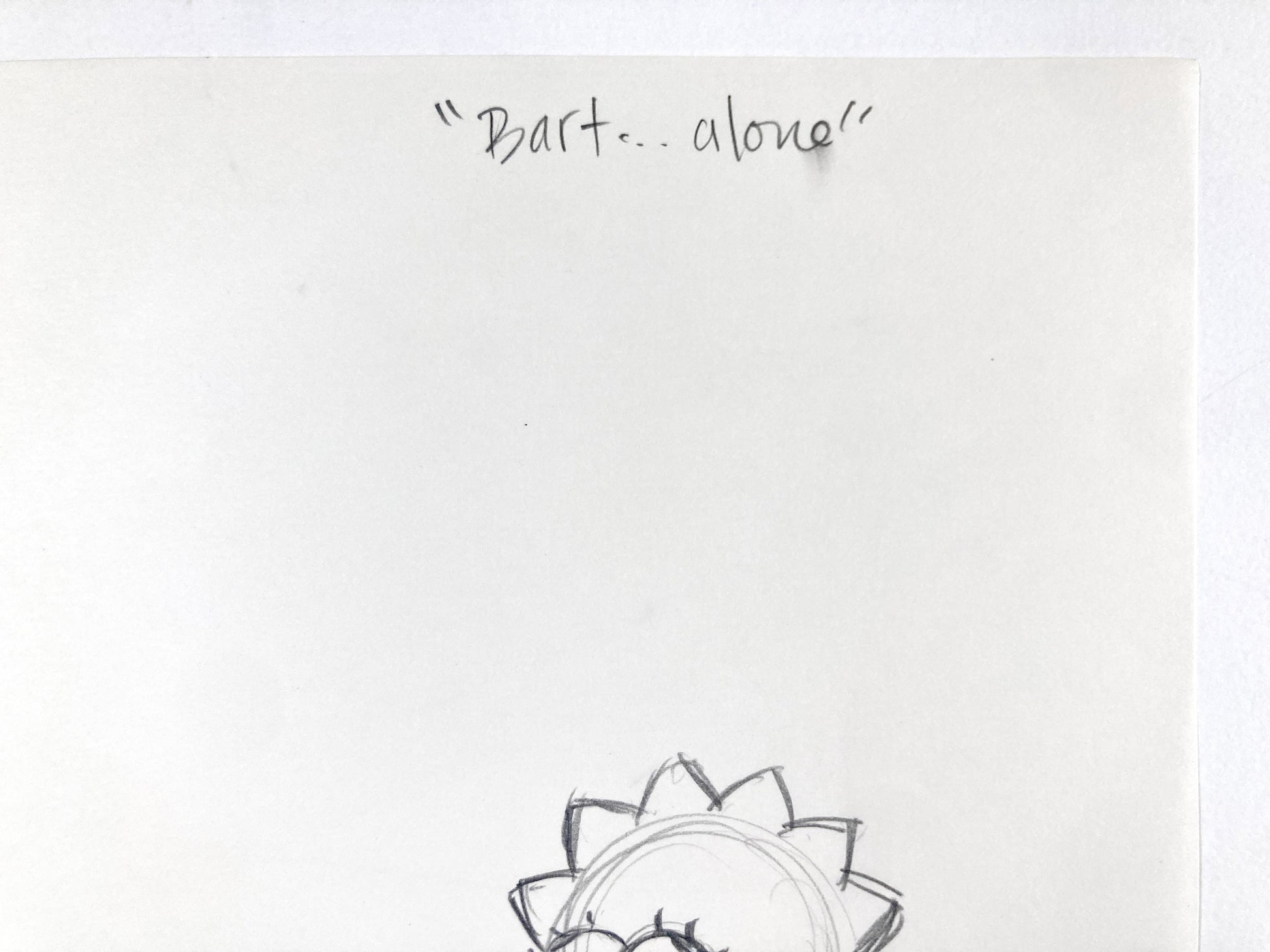 The SIMPSONS Original Production Used Animation Drawing of Lisa Simpson (Matt Groening). For sale on FLIP Gallery