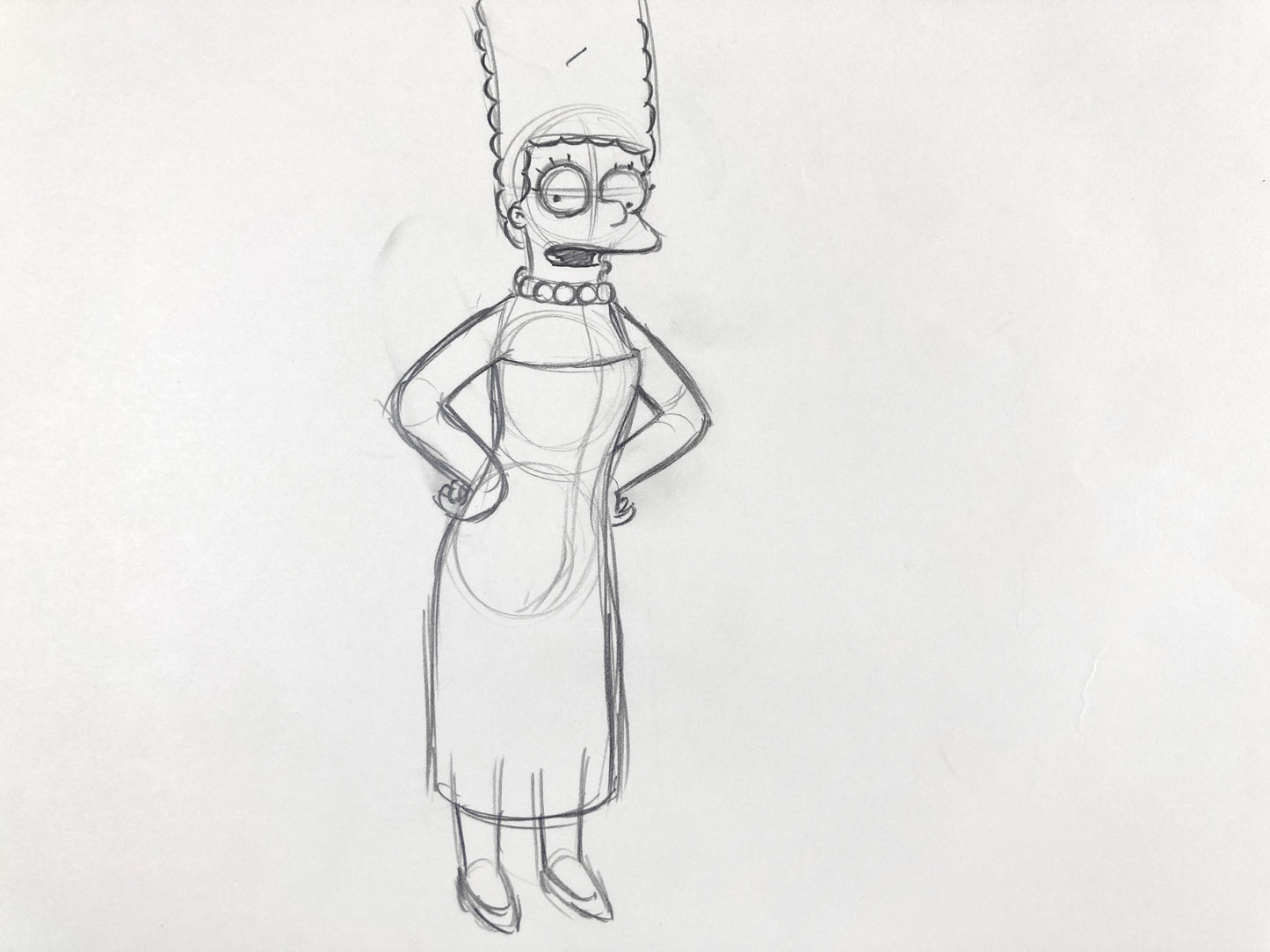 The SIMPSONS : Original Animation Drawing of Marge Simpson (Matt Groening). For sale on FLIP Gallery