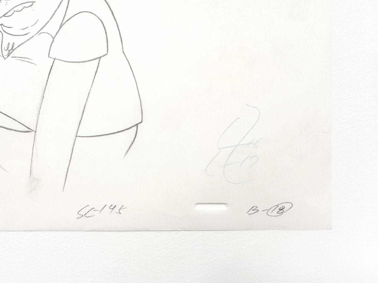 The SIMPSONS Original Animation Art Drawing of Barney Gumble. For sale on FLIP Gallery