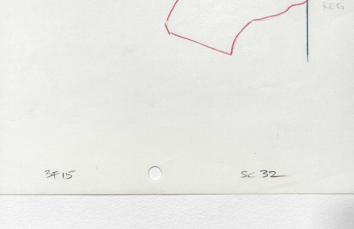 The SIMPSONS Original Animation Production Art Drawing of Selma Bouvier. For sale on FLIP Gallery
