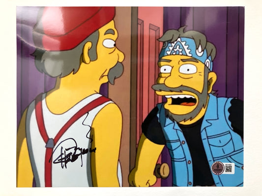 The Simpsons : Autograph of Tommy Chong – Certified by Beckett. For sale on FLIP Gallery