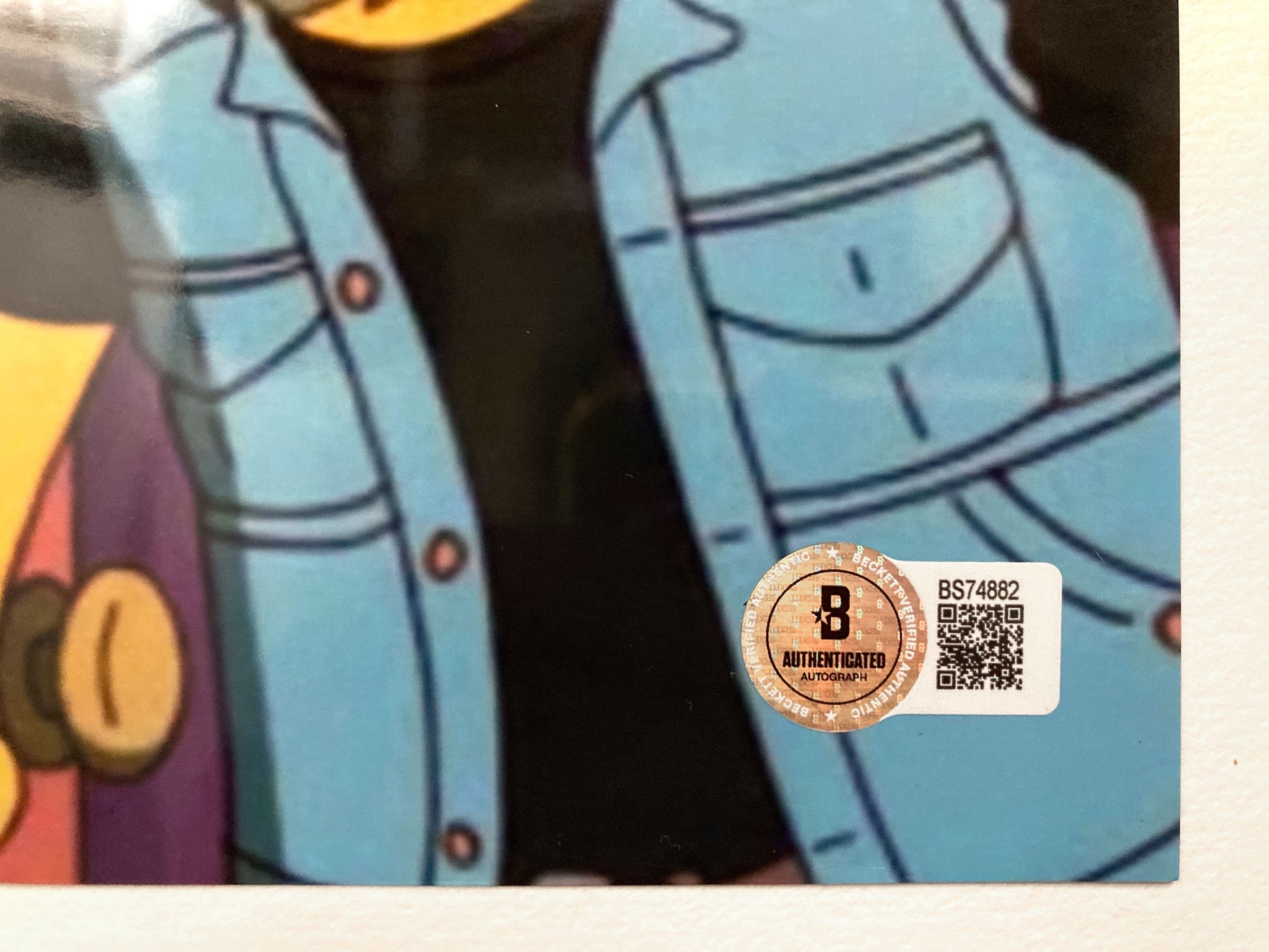 The Simpsons : Autograph of Tommy Chong – Certified by Beckett. For sale on FLIP Gallery