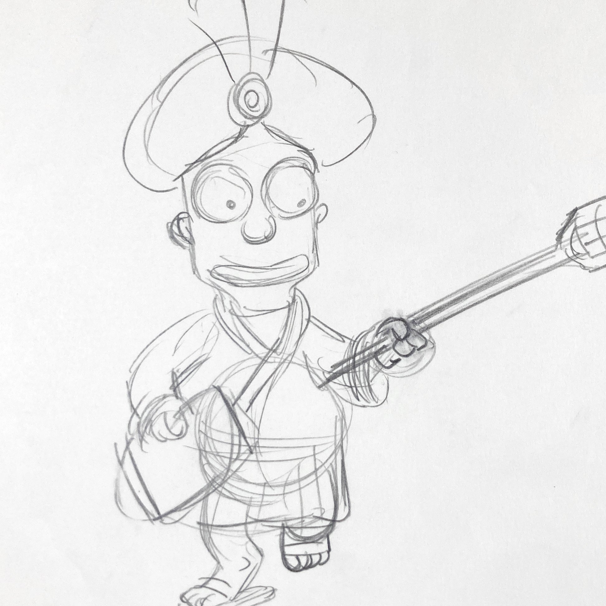 The SIMPSONS : Original Production Used Animation Drawing of Bart Simpson (Matt Groening). For sale on FLIP Gallery