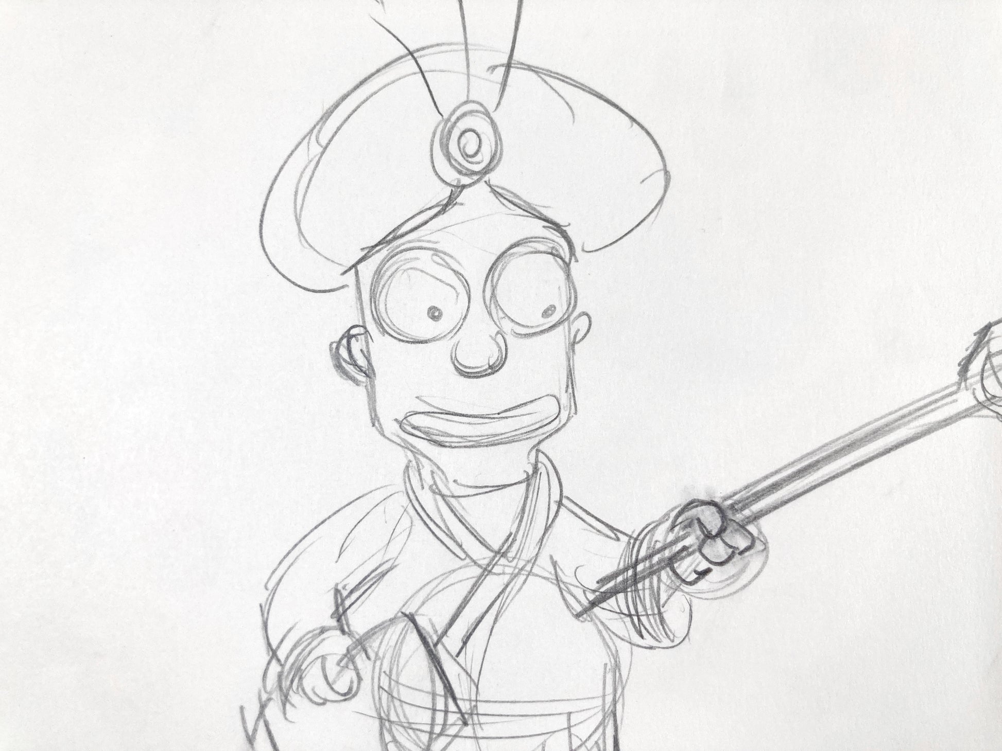 The SIMPSONS : Original Production Used Animation Drawing of Bart Simpson (Matt Groening). For sale on FLIP Gallery