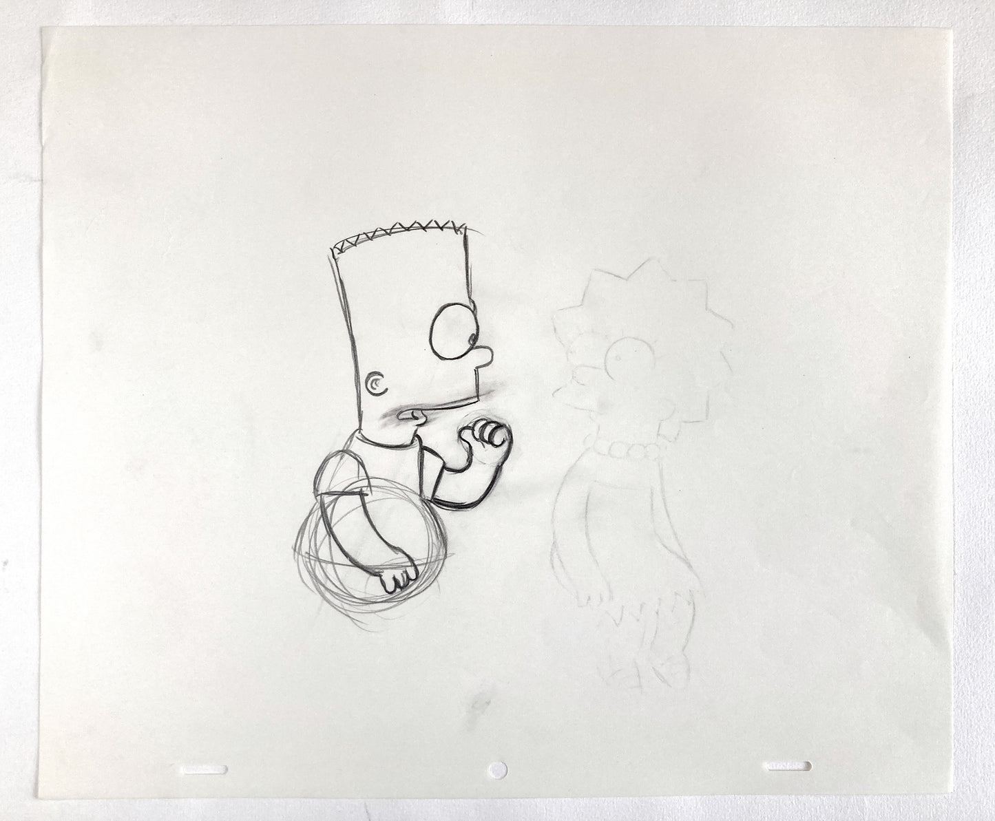The SIMPSONS : Original Animation Drawing of Bart Simpson (Matt Groening). For sale on FLIP Gallery