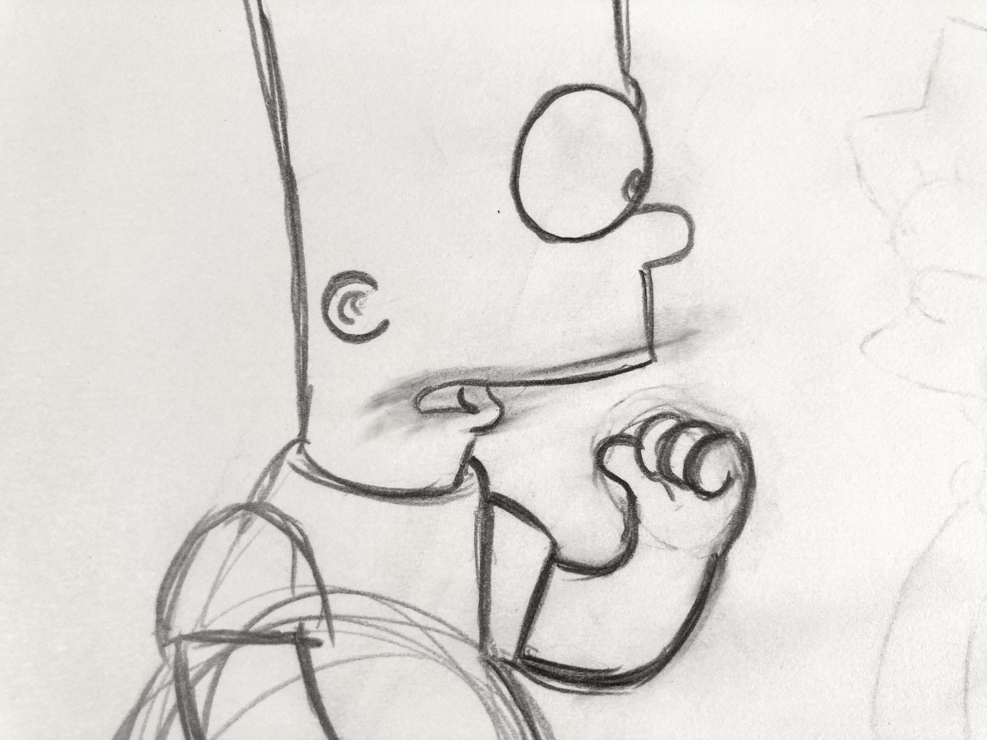 The SIMPSONS : Original Animation Drawing of Bart Simpson (Matt Groening). For sale on FLIP Gallery