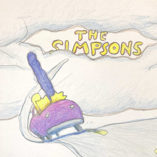 LES SIMPSONS : Bill Plympton - Dessin Original d'Animation Signé (2019)
