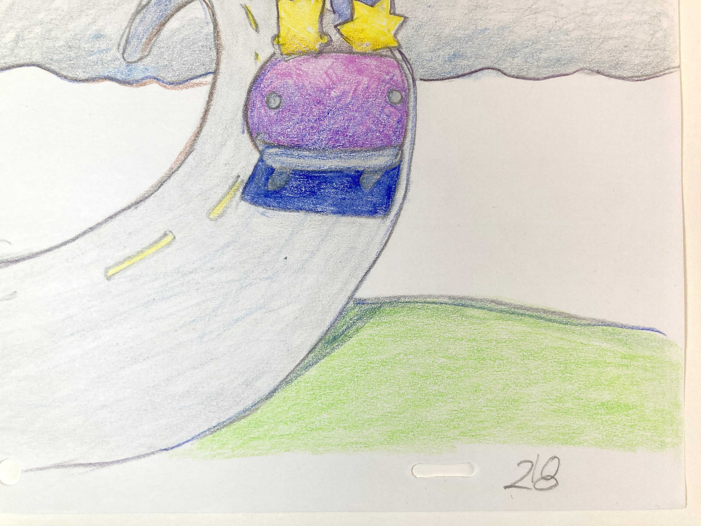 Bill Plympton Original Animation Art Drawing from The Simpsons Season 19 (Fox, 2019). For sale on FLIP Gallery