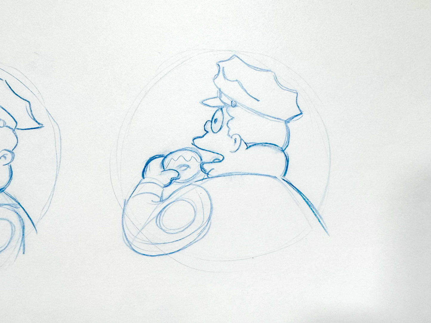 The Simpsons : Original Licensing Division Artwork of Chief Wiggum (Fox, 1997). For sale on FLIP Gallery