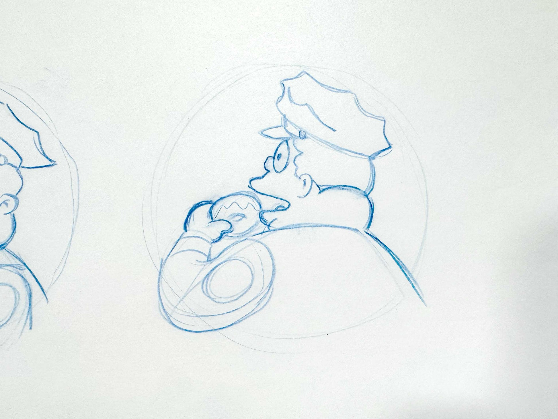 The Simpsons : Original Licensing Division Artwork of Chief Wiggum (Fox, 1997). For sale on FLIP Gallery