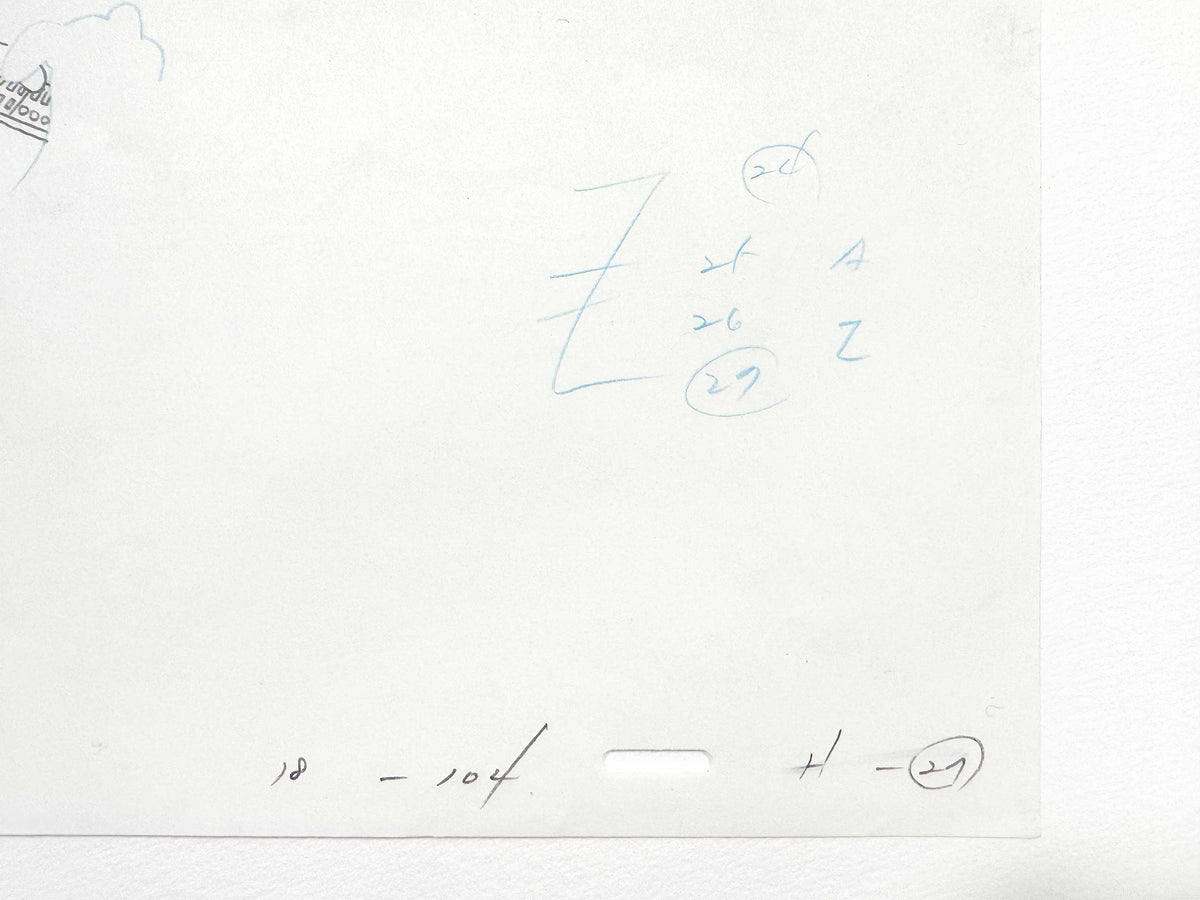 The SIMPSONS Original Animation Production Art Drawing of Homer Simpson. For sale on FLIP Gallery
