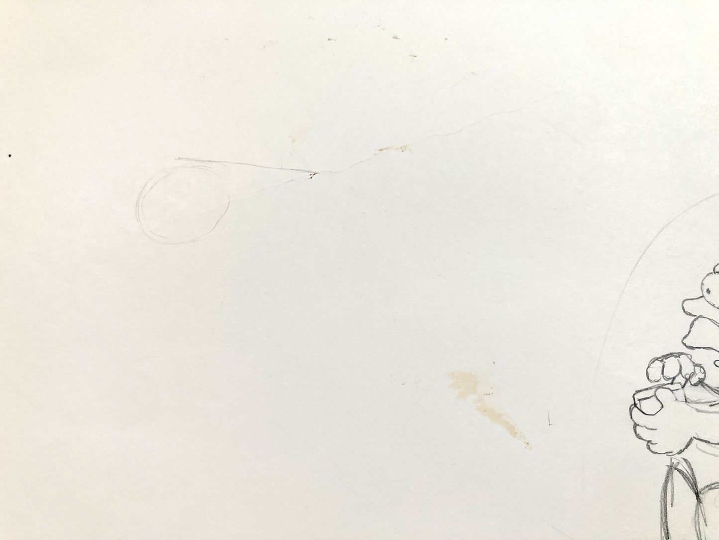 The SIMPSONS - Original Animation Production Drawing of Homer Simpson. For sale on FLIP Gallery