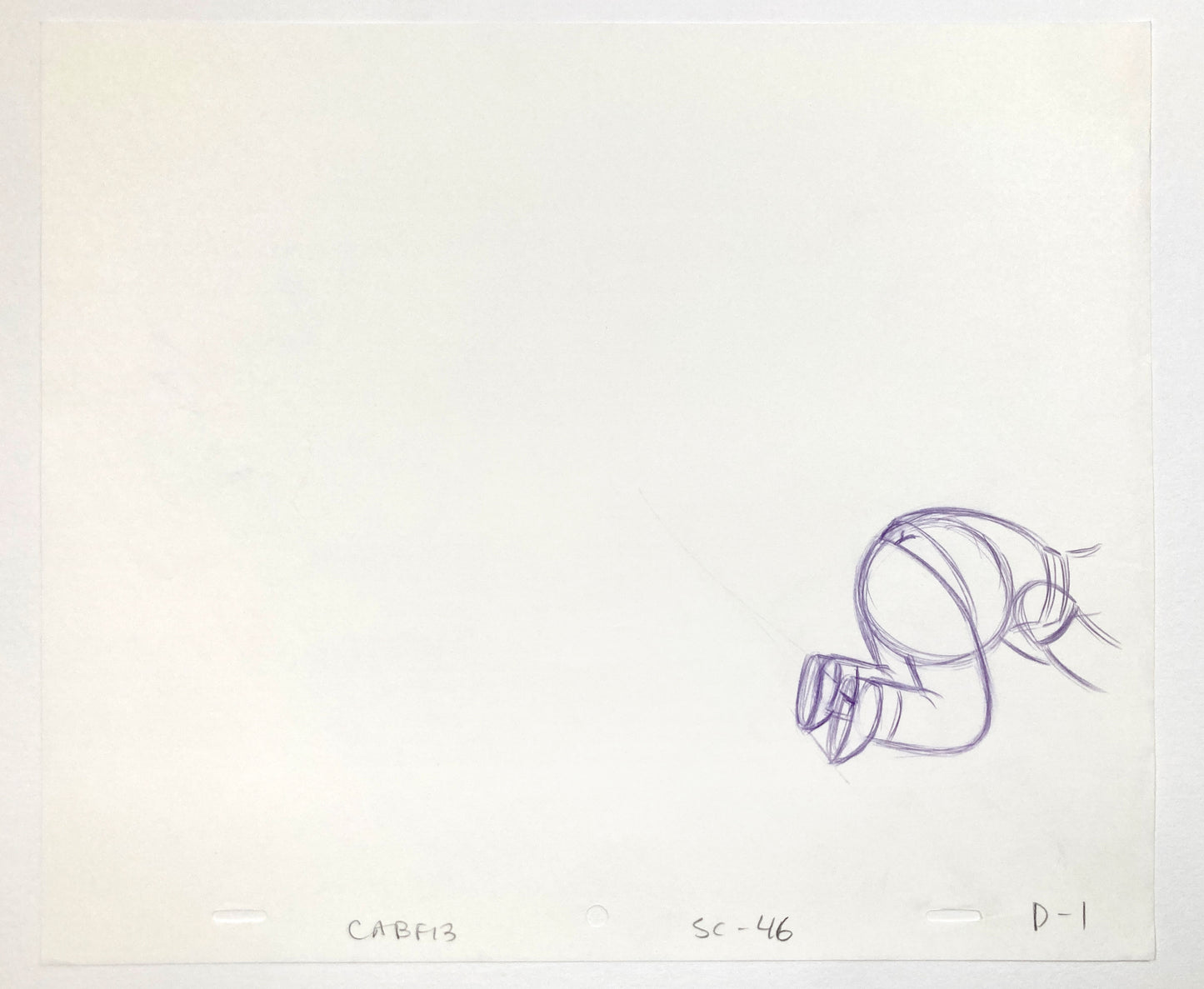 The SIMPSONS : Original Production Used Animation Rough Artwork Drawing of Homer Simpson. For sale on FLIP Gallery