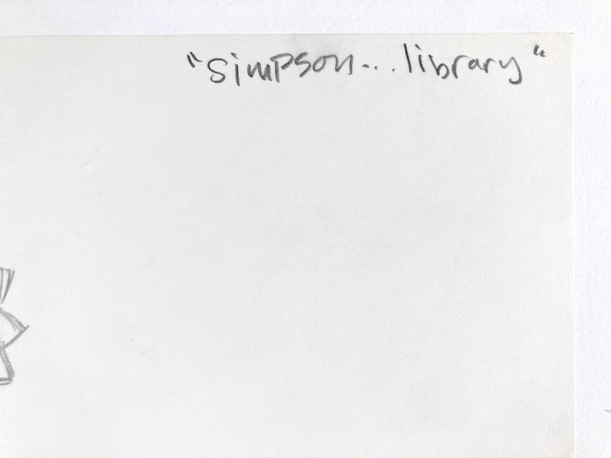 The SIMPSONS - Original Production Used Animation Drawing of Lisa Simpson (Matt Groening). For sale on FLIP Gallery