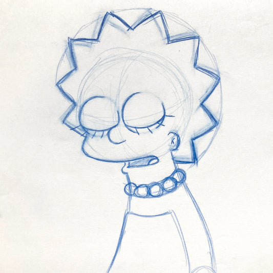 The SIMPSONS : Original Animation Drawing of Lisa Simpson (2000's). For sale on FLIP Gallery