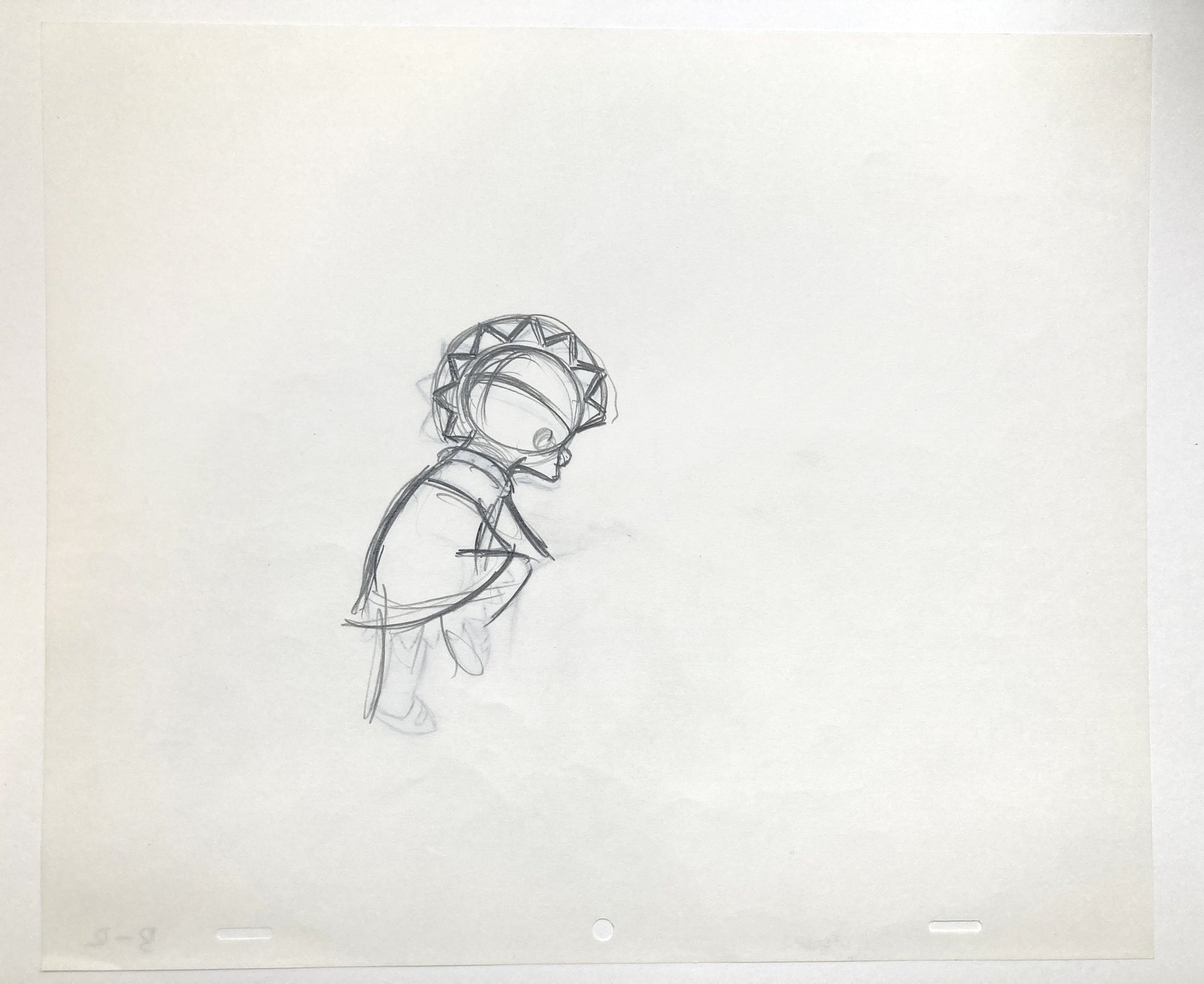 The SIMPSONS : Original Production Used Animation Drawing of Lisa Simpson. For sale on FLIP Gallery