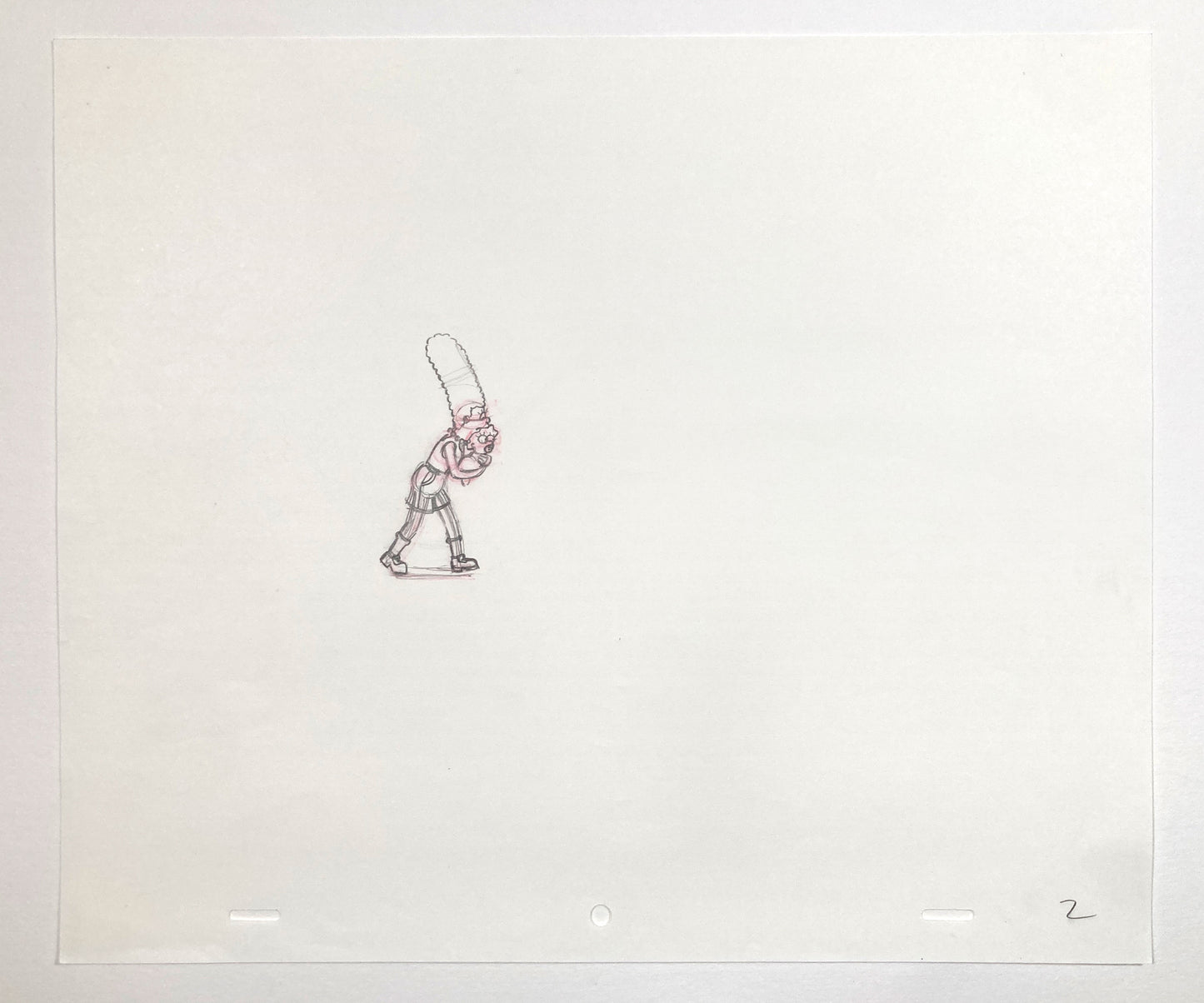 The SIMPSONS : Original Animation Drawing of Marge & Maggie Simpson (Matt Groening). For sale on FLIP Gallery