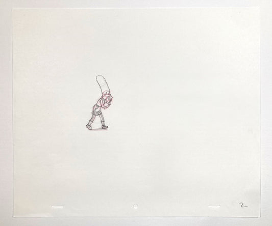 The SIMPSONS : Original Animation Drawing of Marge & Maggie Simpson (Matt Groening). For sale on FLIP Gallery