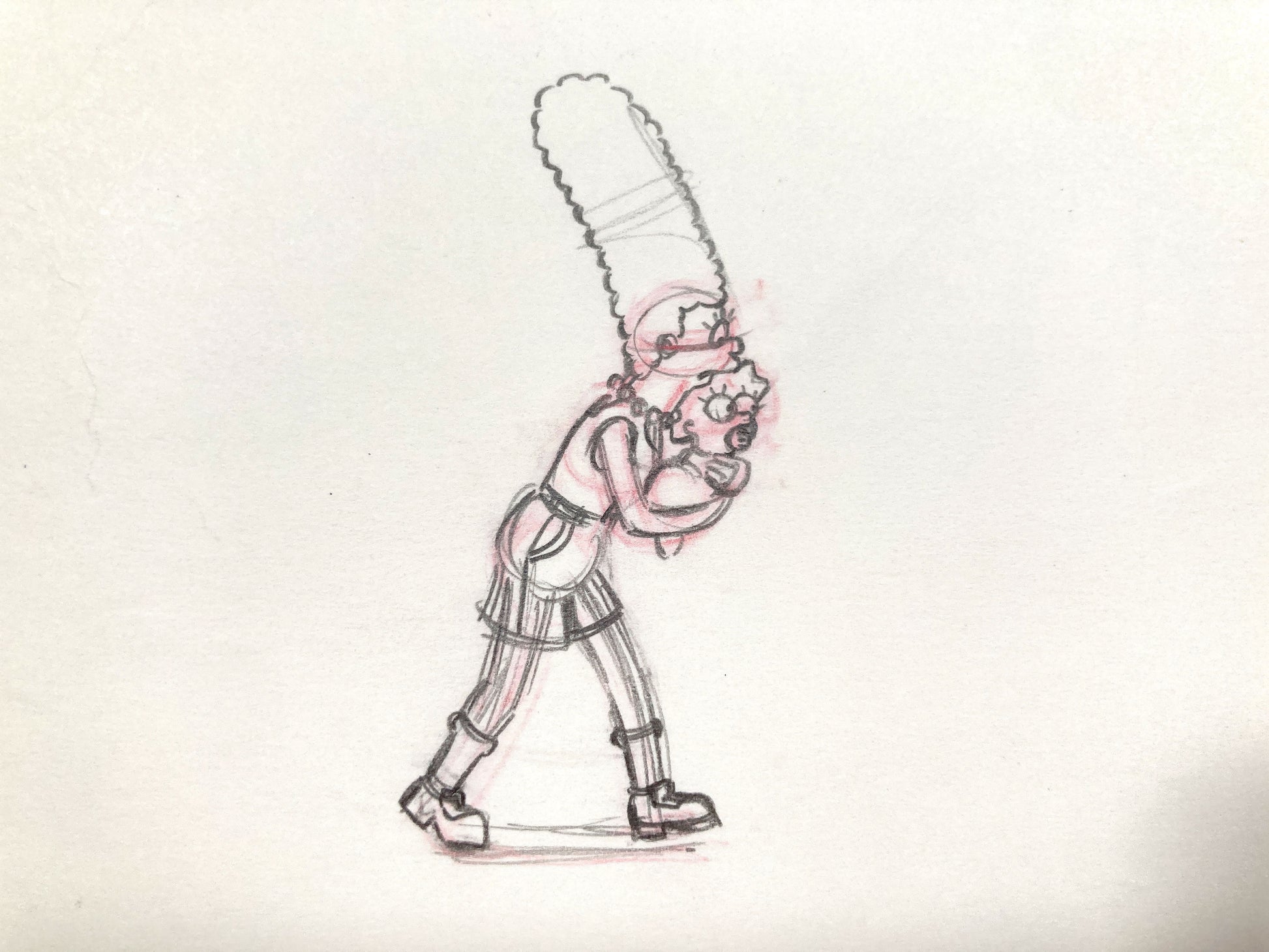 The SIMPSONS : Original Animation Drawing of Marge & Maggie Simpson (Matt Groening). For sale on FLIP Gallery