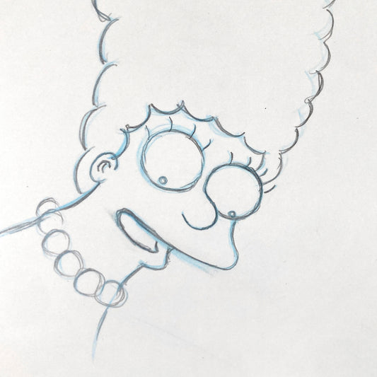 Original Animation Art Drawing of Marge from The Simpsons