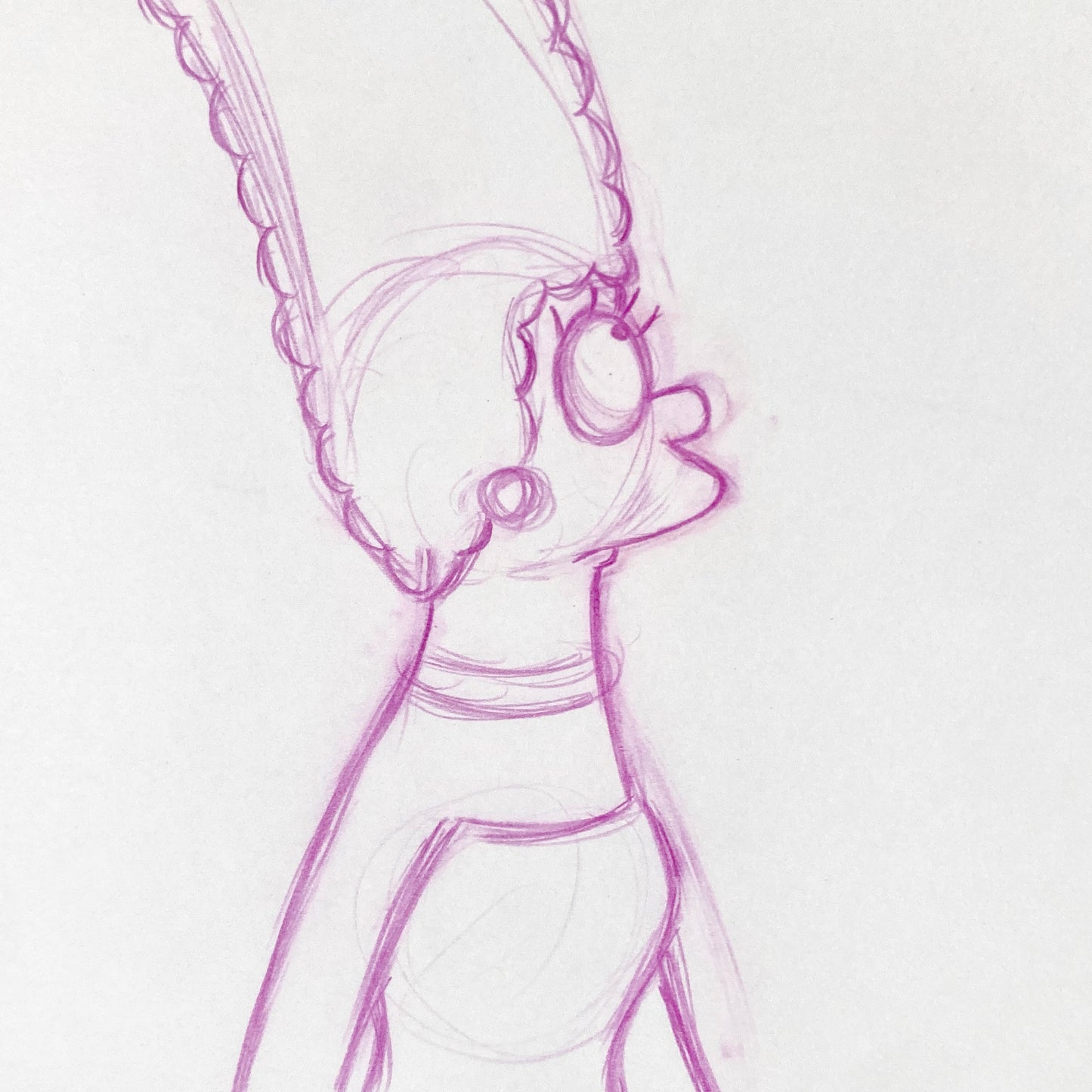 The SIMPSONS : Original Production Used Animation Drawing of Marge Simpson. For sale on FLIP Gallery