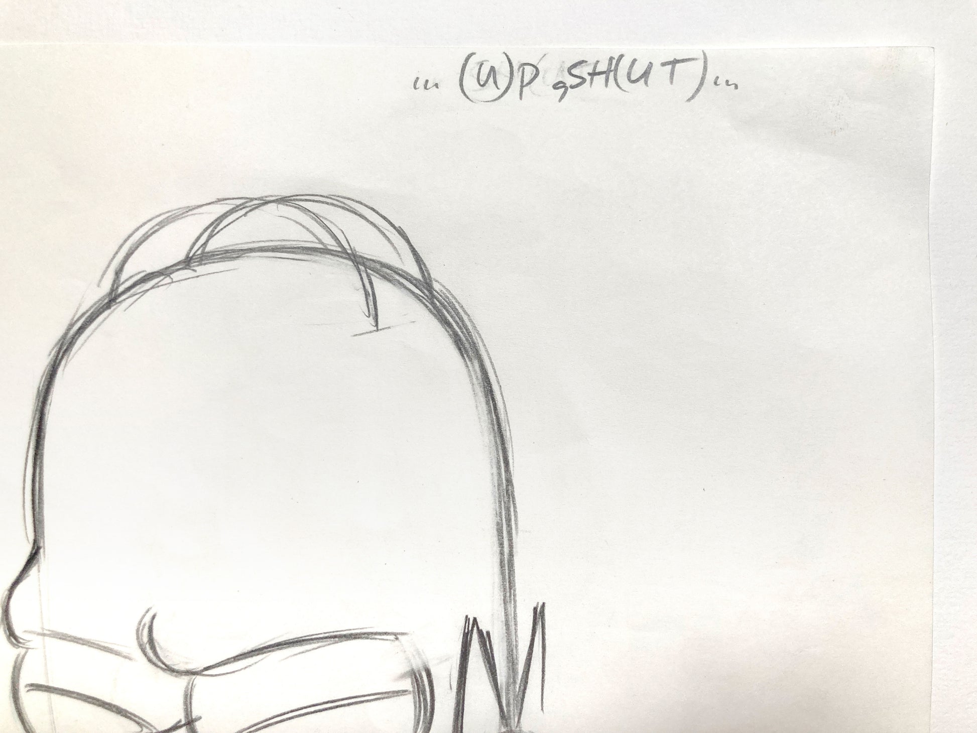 The SIMPSONS : Original Production Used Animation Drawing of Homer Simpson. For sale on FLIP gallery