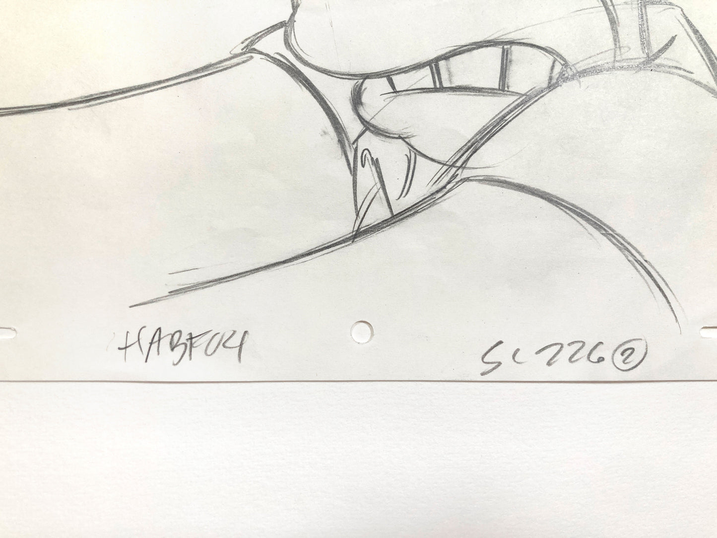 The SIMPSONS : Original Production Used Animation Drawing of Homer Simpson. For sale on FLIP gallery