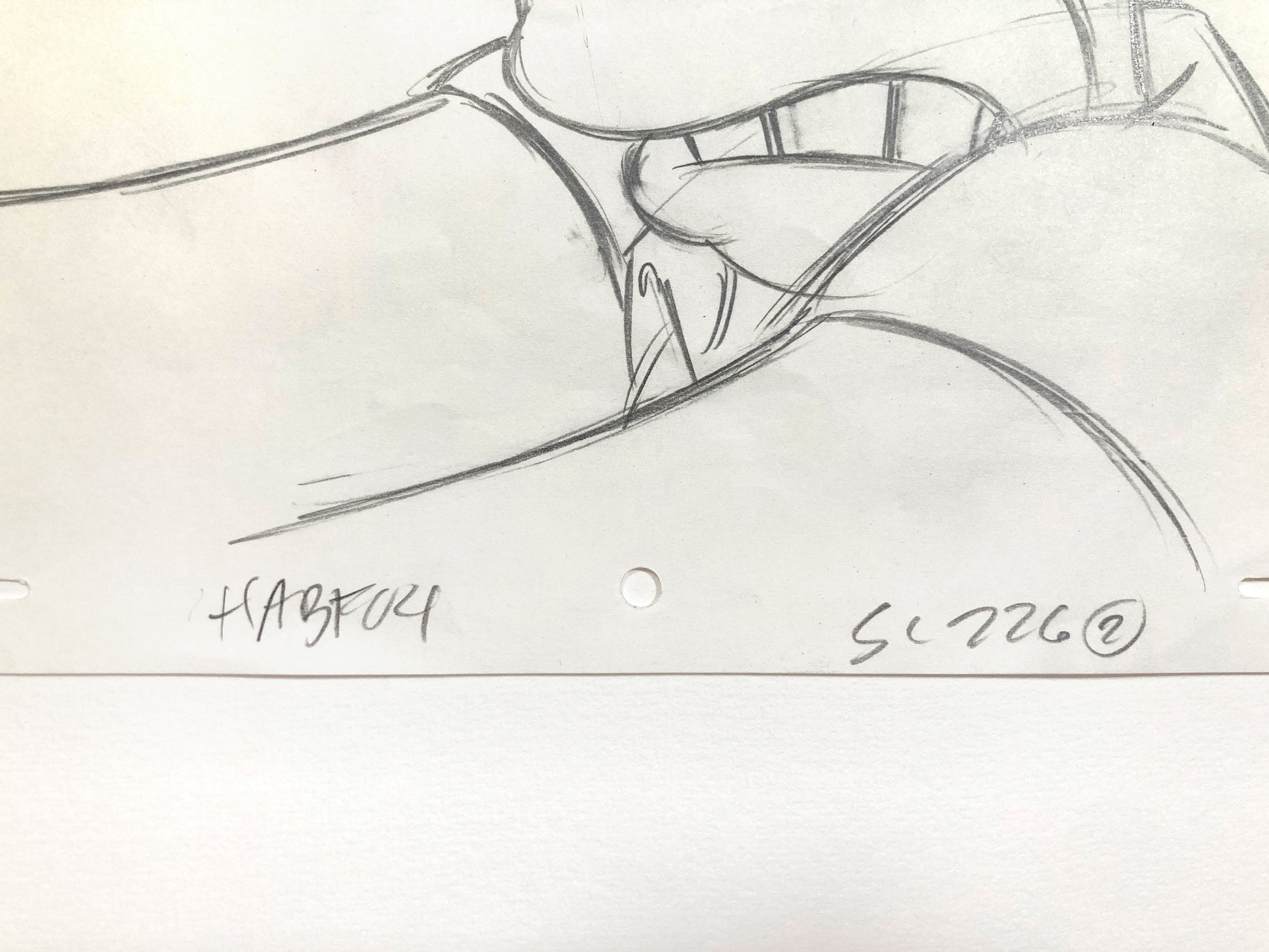 The SIMPSONS : Original Production Used Animation Drawing of Homer Simpson. For sale on FLIP gallery