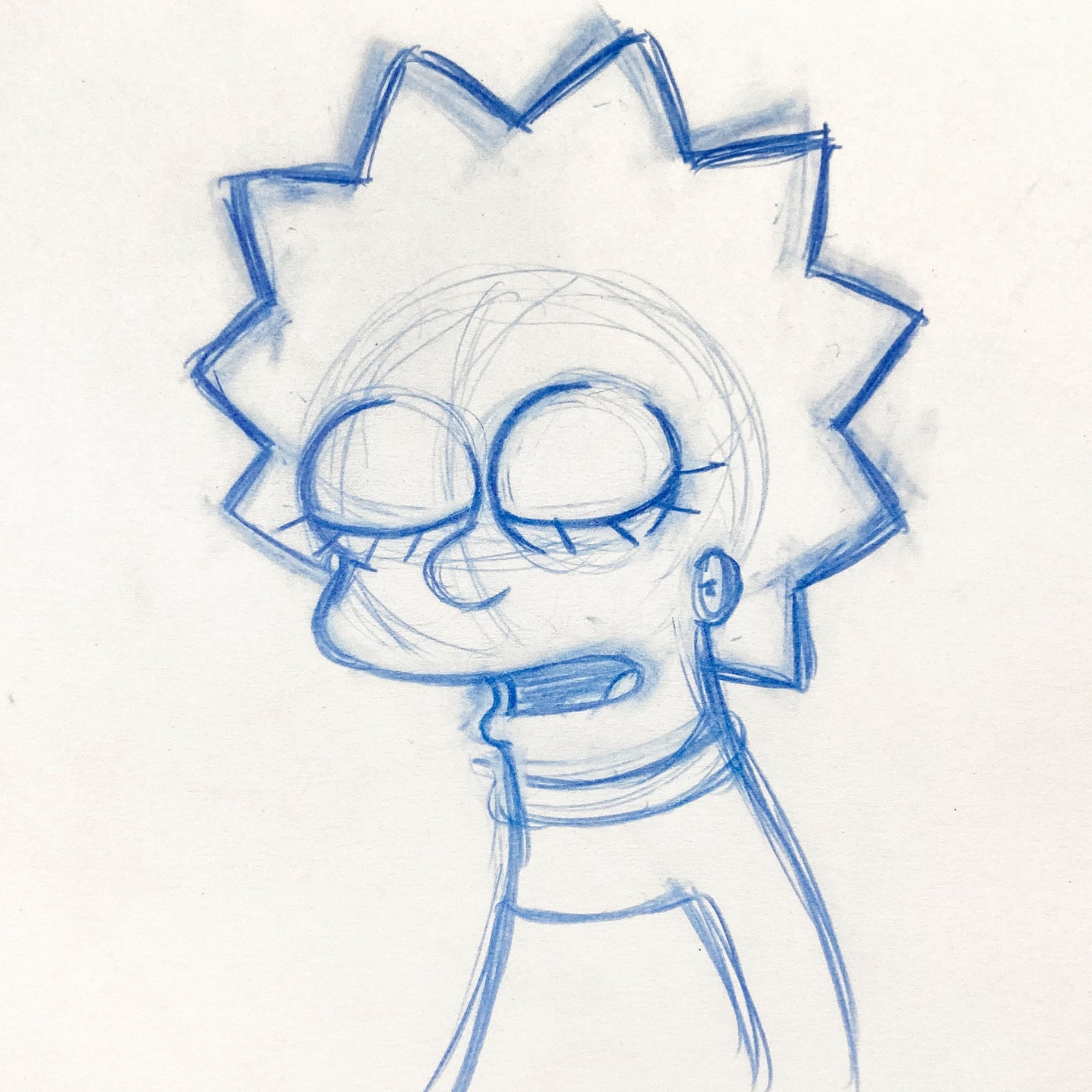 The SIMPSONS : Original Animation Drawing of Lisa Simpson (2000's). For sale on FLIP Gallery