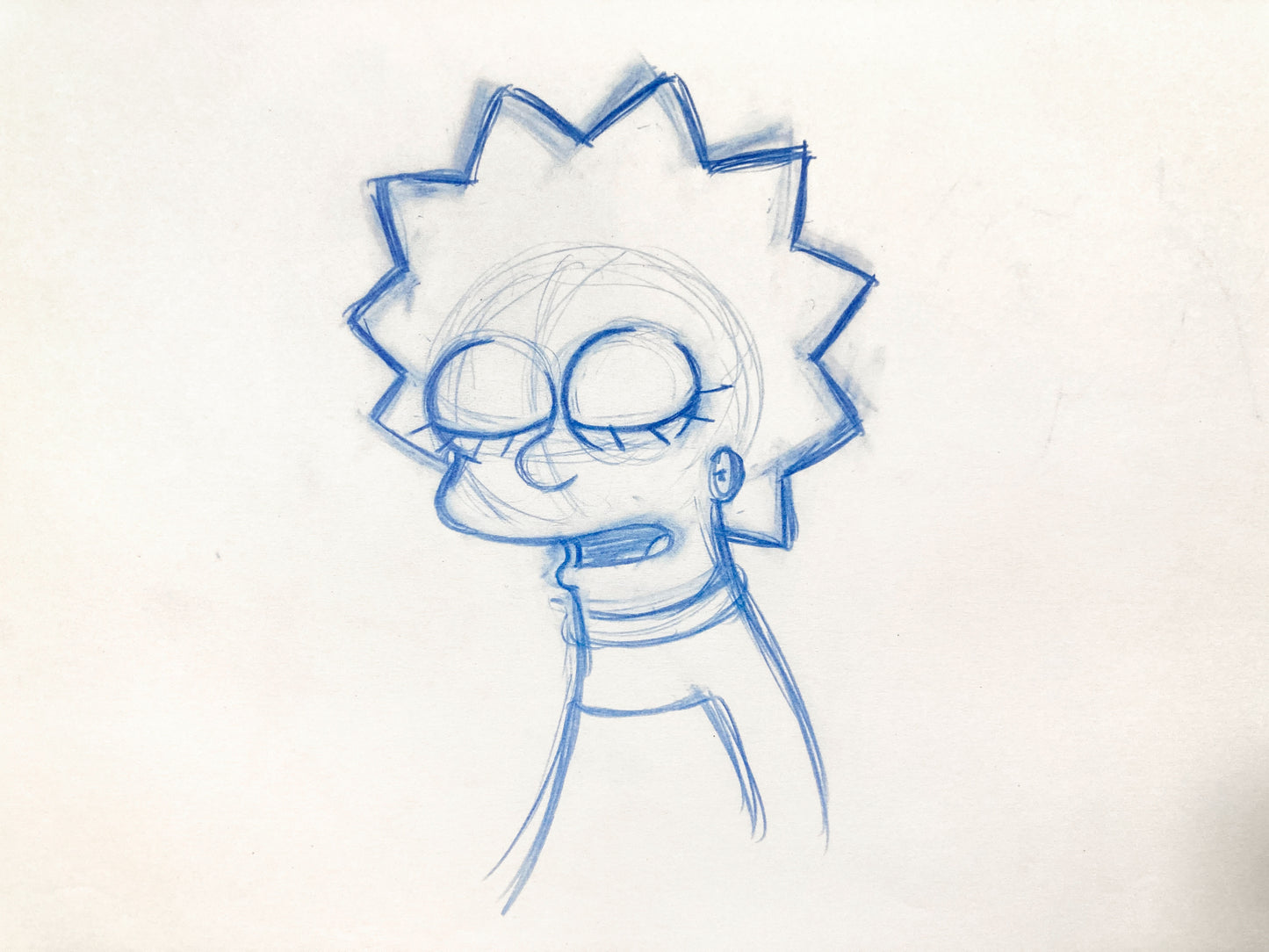 The SIMPSONS : Original Animation Drawing of Lisa Simpson (2000's). For sale on FLIP Gallery