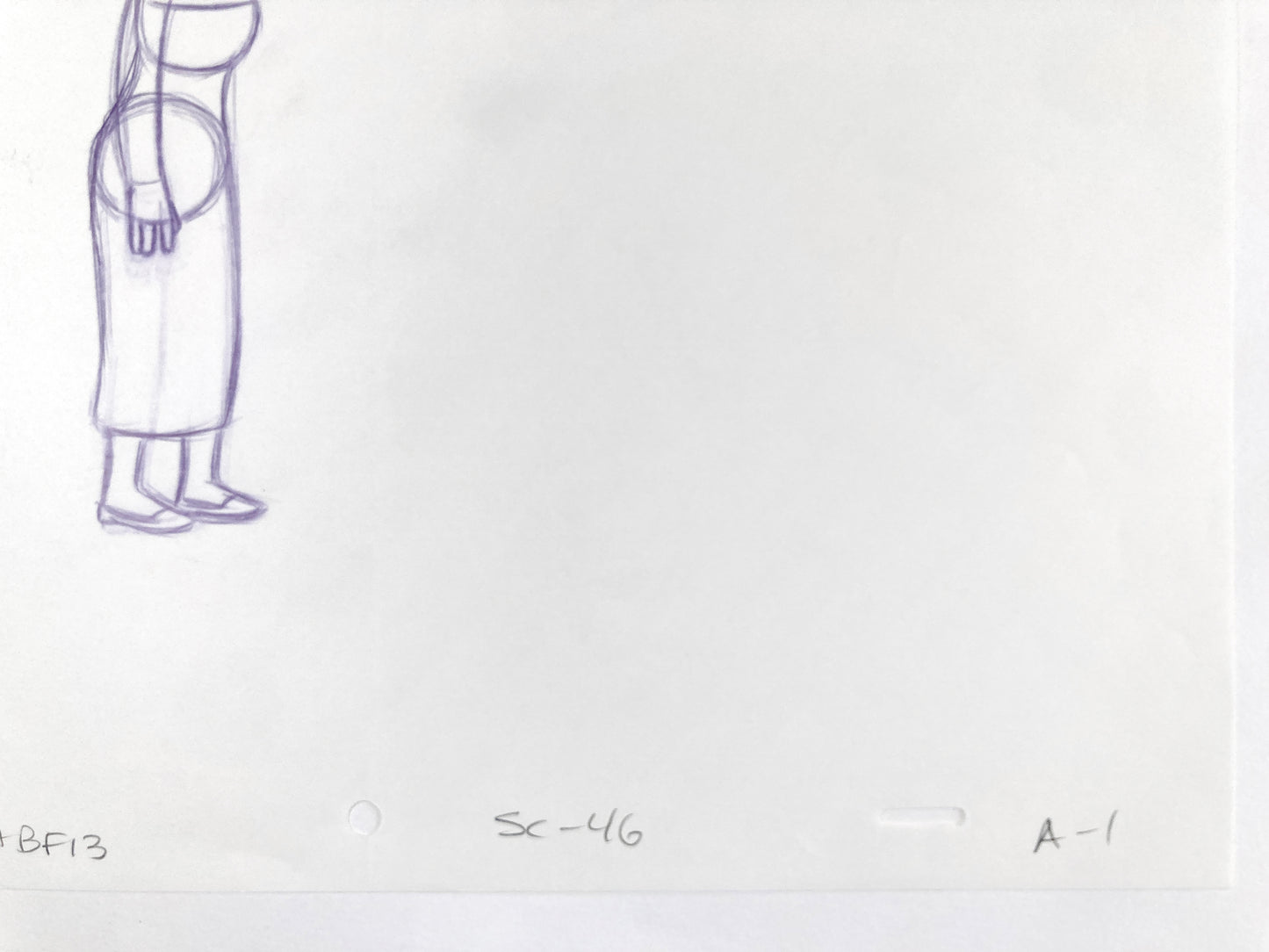 The SIMPSONS : Original Production Used Animation Drawing of Marge Simpson. For sale on FLIP Gallery