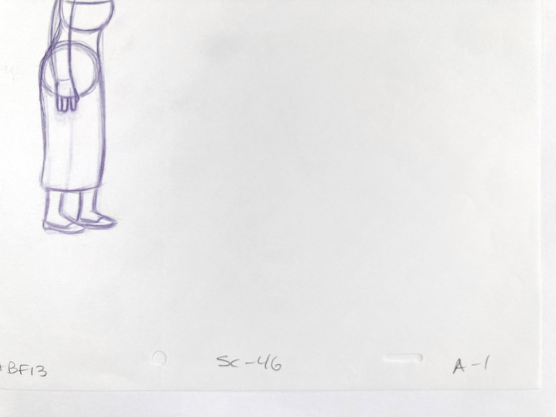 The SIMPSONS : Original Production Used Animation Drawing of Marge Simpson. For sale on FLIP Gallery