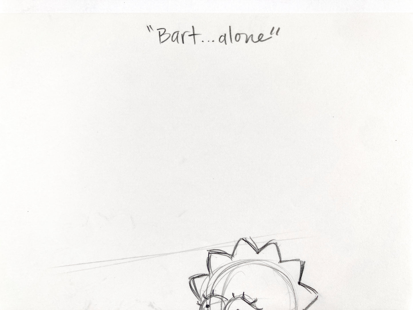 The SIMPSONS : Original Production Used Animation Drawing of Lisa Simpson (Matt Groening). For sale on FLIP Gallery